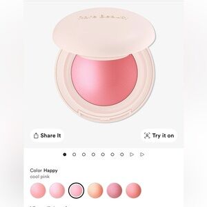 NEW Rare Beauty Soft Pinch Luminous Powder Blush Happy Cool Pink